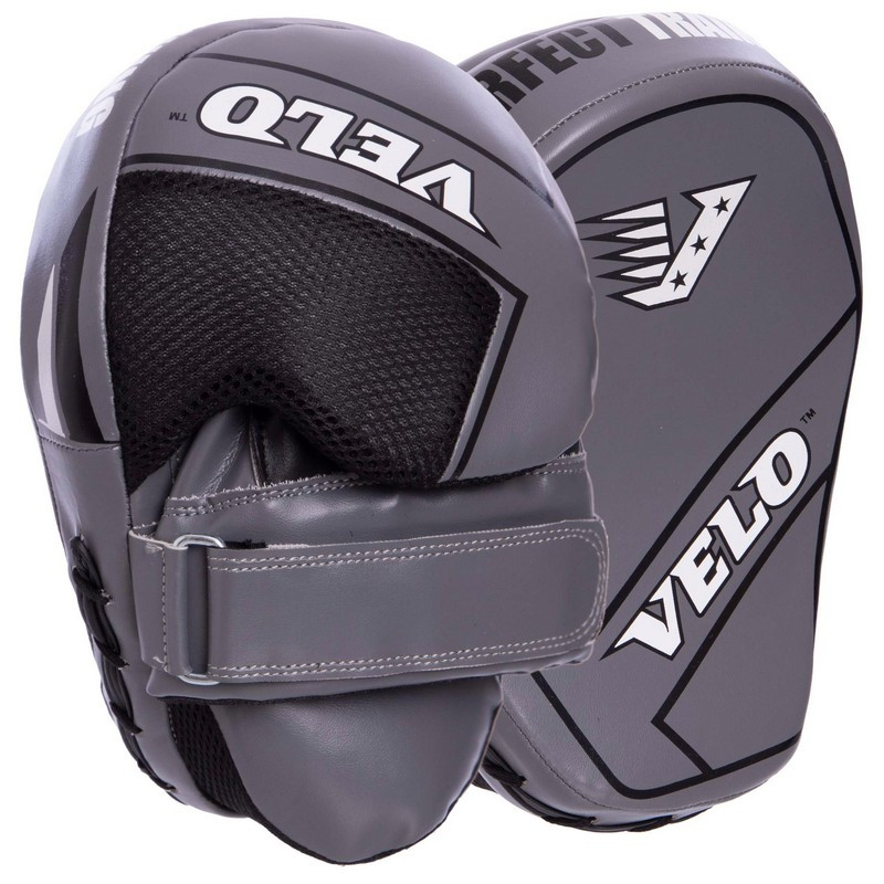 Лапи вигнуті (гнуті) боксерські Velo (23x17x11см), сірі