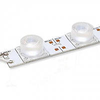 Світлодіодна LED лінійка SMD 3030 18 LED/m IP20 з лінзою 30°