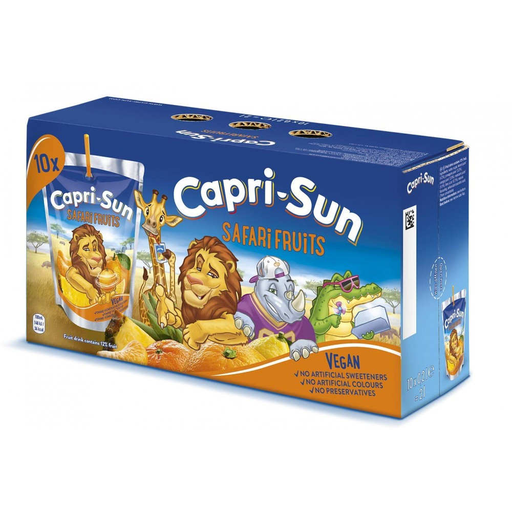 Сік Capri-Sun Safari Fruits, 10 упаковок 200 мл.