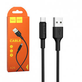Кабель USB для Iphone " HOCO X25 Flash lightning 1 м Black