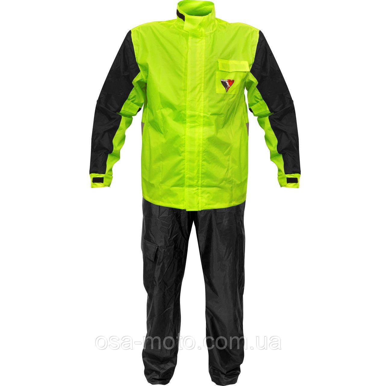 Мотодощовик MadBull Fluo Green куртка та штани XL -XXL