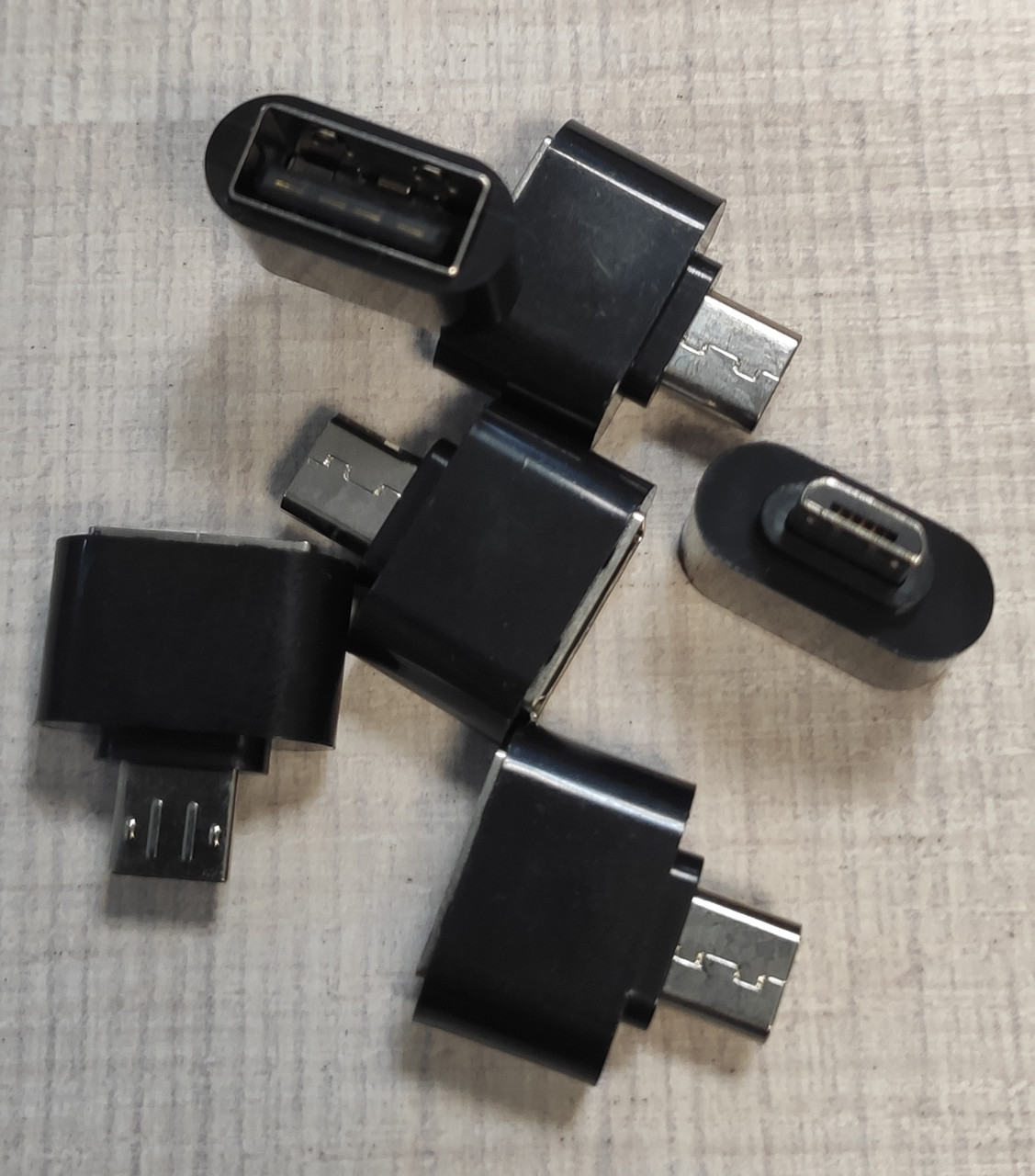 Адаптер OTG microUSB для подключения мыши, клавиатуры, флешки к телефону;  черный (ID#1646047665), цена: 10 ?, купить на Prom.ua