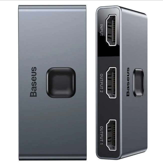 Розгалужувач HDMI сигналу адаптер Baseus Matrix HDMI Splitter (1 вхід, 2 виходи)