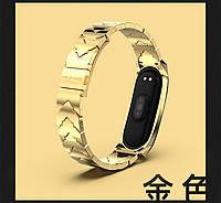 Ремешок для Xiaomi универсальный 3/4/5/6 металлический розовое золото 2007-06-2