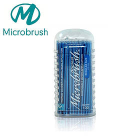 Аплікатори Мікробраш, розмір regular (2 mm.), сині, уп./100 шт., (Microbrush) США