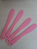Шпатель лопатка пластиковый для депиляции, розовый, 1 шт (22см)