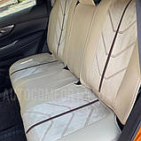 Авточохли на передні сидіння CarFashion, модель START 5D FRONT, бежевий/шоколад, фото 3