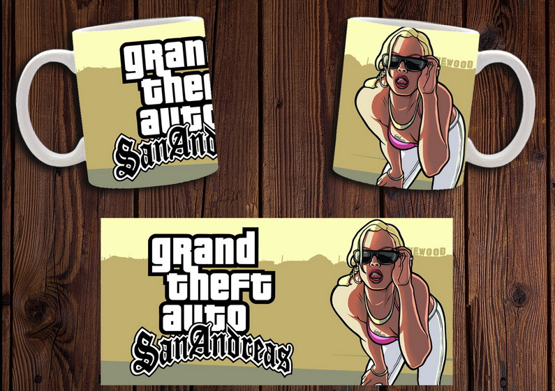 Чашка "GTA San Andreas" / Кружка ГТА Сан Андреас №4
