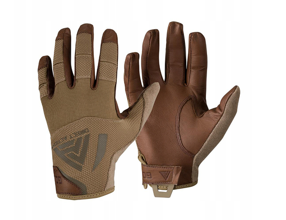 Військові захисні рукавички Direct Action Hard Gloves Leather XL coyote brown, фото 1