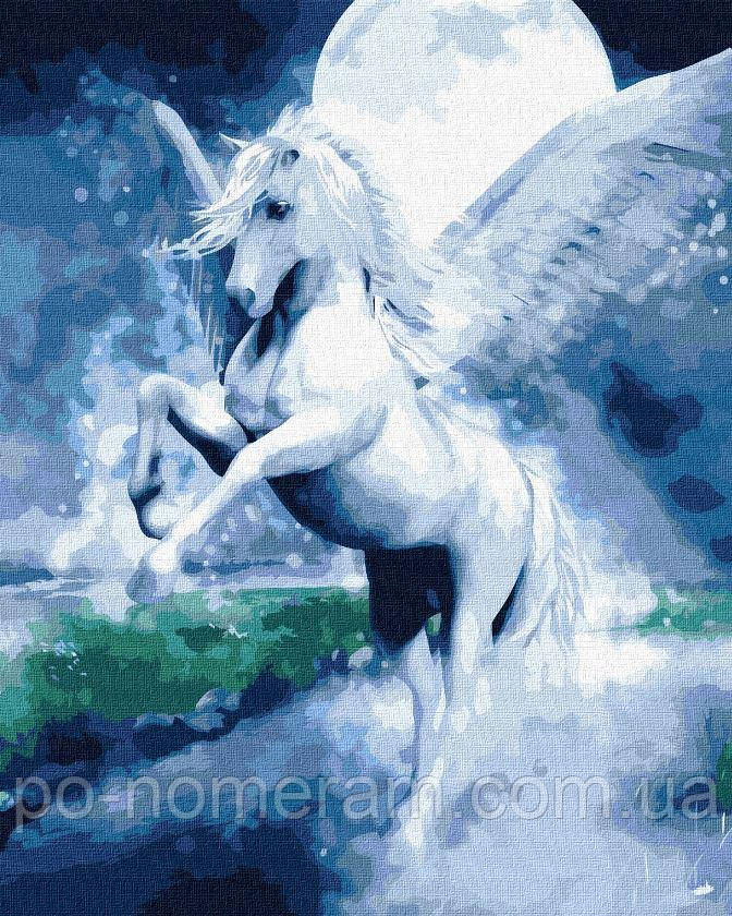 Акційна Картина за номерами Ідейка Казковий пегас (KHO4320) 40 х 50 см, фото 1
