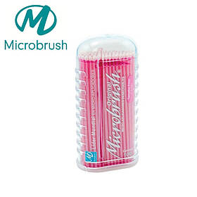 Аплікатори Мікробраш, розмір fine (1,5 mm.), рожеві, уп./100 шт., (Microbrush) США