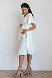 Легка літня сукня для вагітних і годуючих з дихаючої бавовняної тканини з секретом для годування, 5449761-М, фото 5