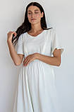 Легка літня сукня для вагітних і годуючих з дихаючої бавовняної тканини з секретом для годування, 5449761-М, фото 3