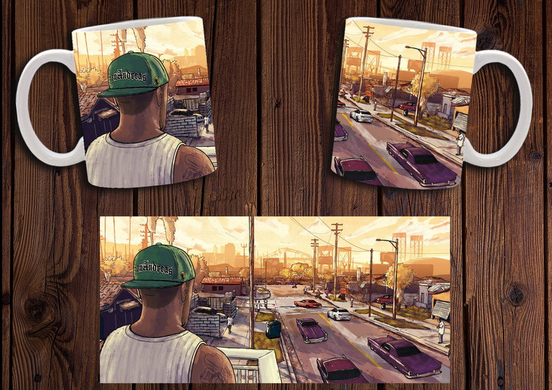 Чашка "GTA San Andreas" / Кружка ГТА Сан Андреас №6