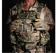 Військові захисні рукавички Mechanix Wear M-Pact Arid M-Pact M койот/чорний, фото 4