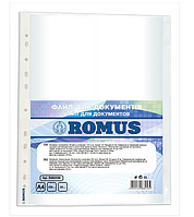 Файли Romus A4 30 мкм глянцеві Прозорі 100 шт. (R882539)