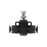 З'єднання цангове пряме з регулятором, для поліуретанових та ін. шлангів 6*6 мм INTERTOOL PT-2396 mst, фото 3