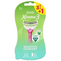 Одноразові станки для гоління Wilkinson Sword Xtreme 3 Beauty Sensitive 3+1 шт (4027800471409)