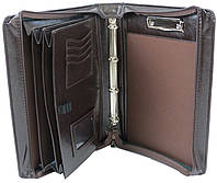 Папка портфель для документов из эко кожи JPB коричневая SV