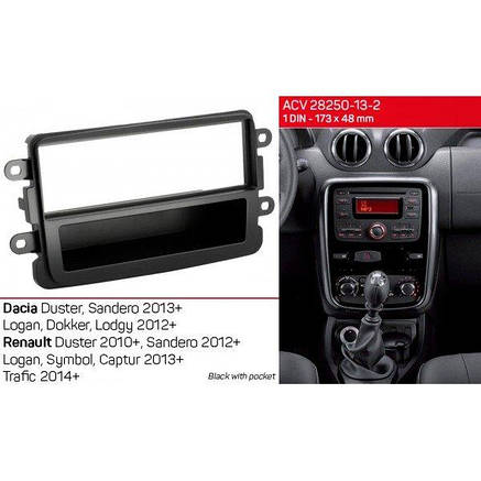 Перехідна рамка Renault Duster, Sandero, Logan, Trafic ACV 281250-13-2, фото 3