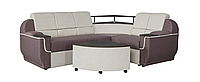 Кутовий диван (зі столиком) Меркурій Меблі Сервіс 255х190х100 см Бонус/Токіо (темний)