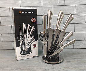 Набір кухонних ножів Edenberg EB-3618 з 9 предметів кухонні ножі на підставці, що крутиться