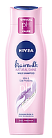 Шампунь Nivea Hair Milk Natural Shine Dull, Tired Hair (для тьмяного, втомленого волосся), 250мл