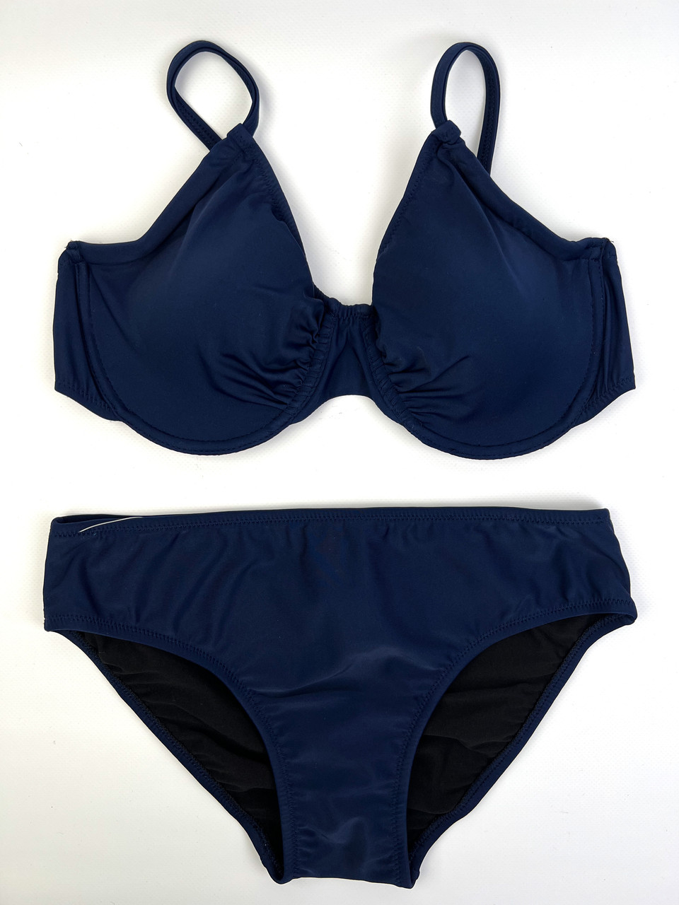 Купальник жіночий роздільний синій з кісточкою, фото 1