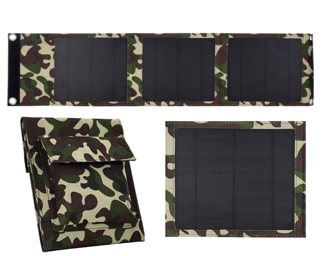 Сонячна панель Webski 10 W (SOL3P2U10) для заряджання телефона, фото 1