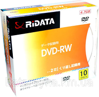 Диск Ridata DVD-RW 4.7 Slim (10шт)
