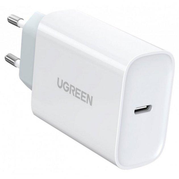 Мережевий зарядний пристрій UGREEN  CD127 Type-C PD 30W білий (70161)
