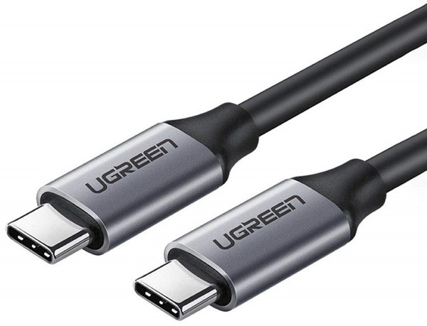 Кабель UGREEN USB 3.1Type C Male toType C Male Cable Nickel Plating Alum. Shell 1.5m(Gray) (50751)