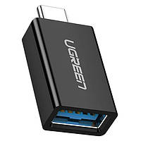 Адаптер UGREEN USB-C to USB 3.0 A Female Adapter (Black) (20808)