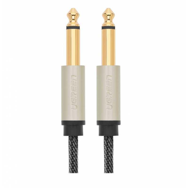 Аудіо кабель UGREEN AV128 6.5mm Male to Male Stereo Auxiliary Aux Audio Cable 3m (Gray)(10639)
