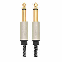 Аудио кабель UGREEN AV128 6.5mm Male to Male Stereo Auxiliary Aux Audio Cable 3m (Gray)(10639)