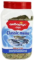 Корм для аквариумных рыбок Аквариус, Classic Menu - Chips 150 г