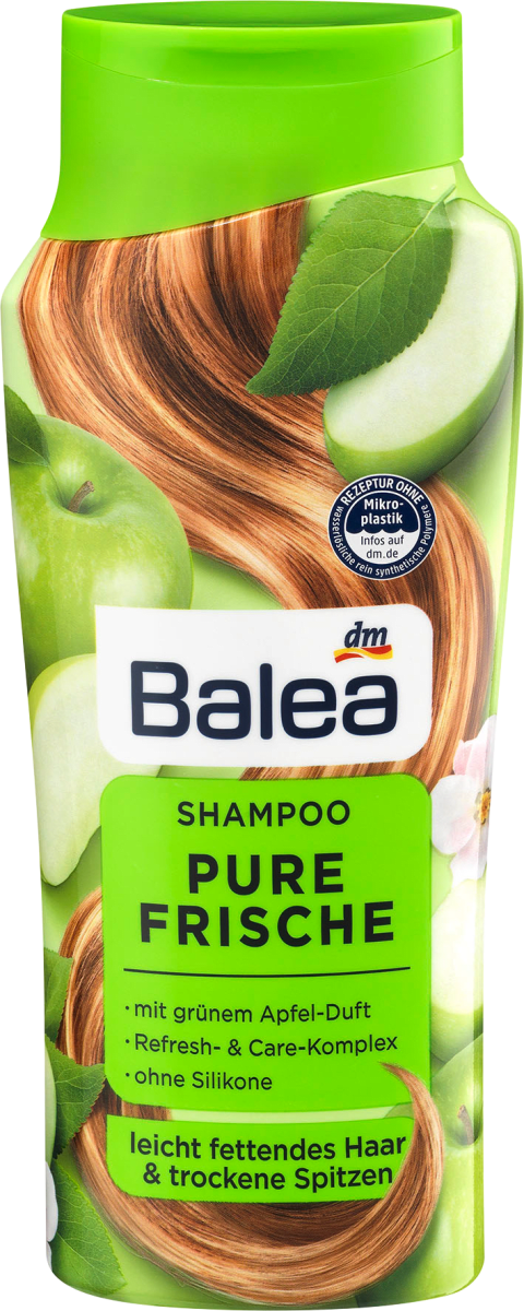 Шампунь Balea для жирного волосся "Зелене яблуко", 300 мл