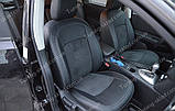 Чохли на Ніссан Кашкай (авточохли Nissan Qashqai, Lether style), фото 3
