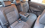 Чохли на Ніссан Кашкай (авточохли Nissan Qashqai, Lether style), фото 6