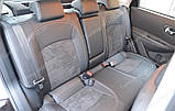 Чохли на Ніссан Кашкай (авточохли Nissan Qashqai, Lether style), фото 7