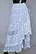 Жіноча літня спідниця білого кольору з бічним вирізом, фото 3