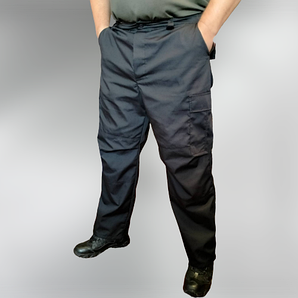 Тактичні прямі брюки штани для військових Ріп-стоп Чорні 46р