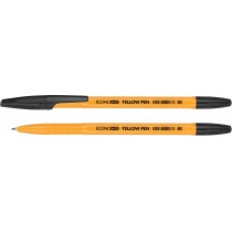 Ручка кулькова ECONOMIX YELLOW PEN чорний (E10187-01)