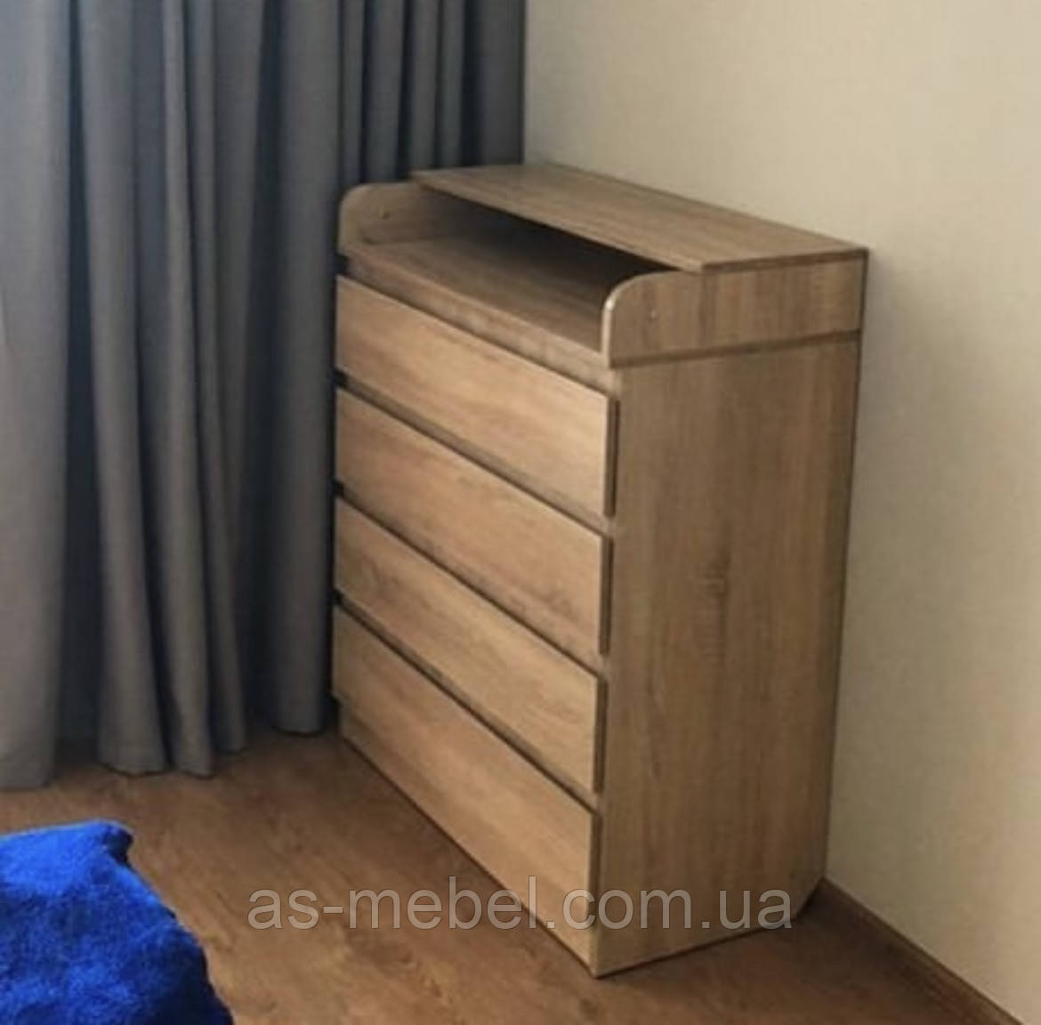 Пеленальний комод Лайт дуб сонома на телескопічних направляючих, фото 1