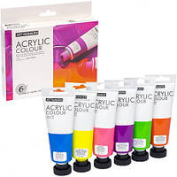 Фарби 75мл "Art Ranger" 6 кольорів "Acryliс Neon"  PA32.06075.C/N  купити дешево оптом в інтернет-магазині