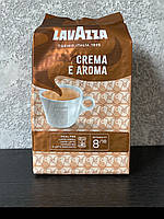 Кава в зернах Lavazza Crema e Aroma 1кг Коричнева Лавацца Оригінал Італія суміш 40% Арабіки і 60% Робусти