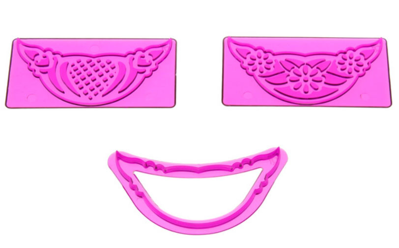 Набір відбитків ажурних (фіолет) 3 шт., фото 1