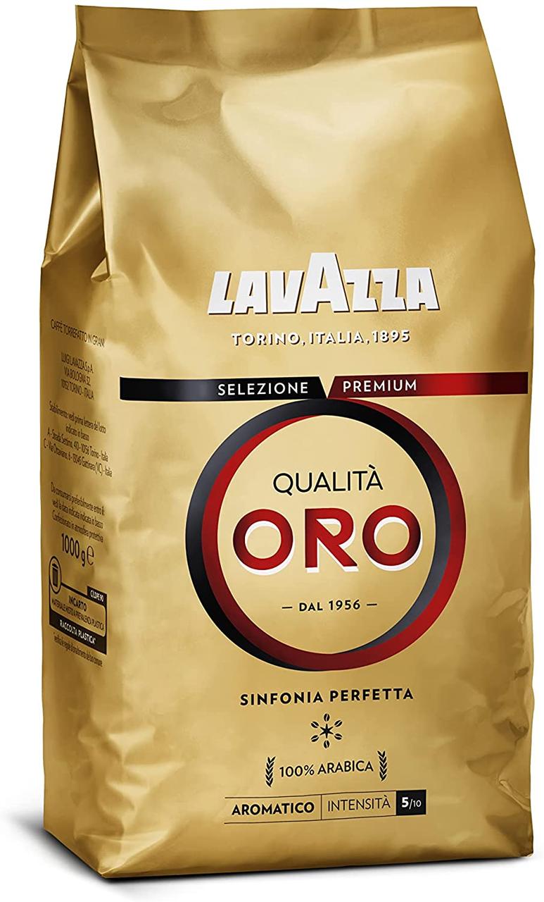 Є СЕРТИФІКАТ! Кава в зернах Lavazza Qualita Oro 1000g - фото 1 - id-p459824927