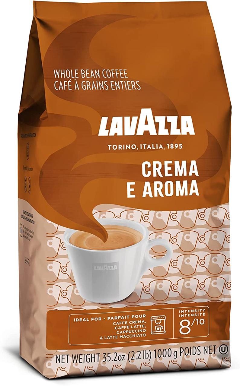 Є СЕРТИФІКАТ! Кава в зернах Lavazza Crema e Aroma 1000g (коричн)