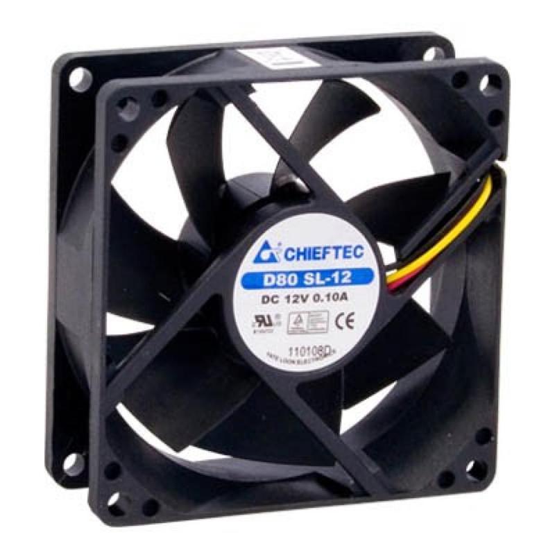 Вентилятор Chieftec Thermal Killer AF-0825S, 80 мм, 2000 об./хв, 3pin/Molex, 26dBa